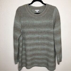 J. Jill Ribbed Long Sleeve Crewneck Sweater XL